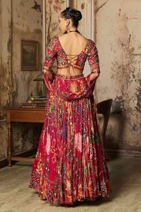 Diyarajvvir Florette Print Lehenga Set 