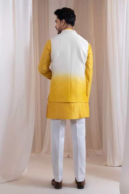 Smriti By Anju Agarwal Sunstrike Ombre Bundi Kurta Set 