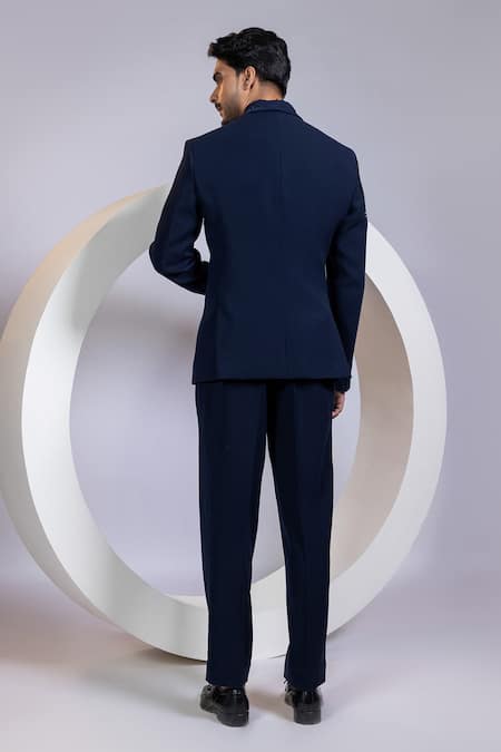 Smriti By Anju Agarwal Nightbarrel Embroidered Blazer Set 