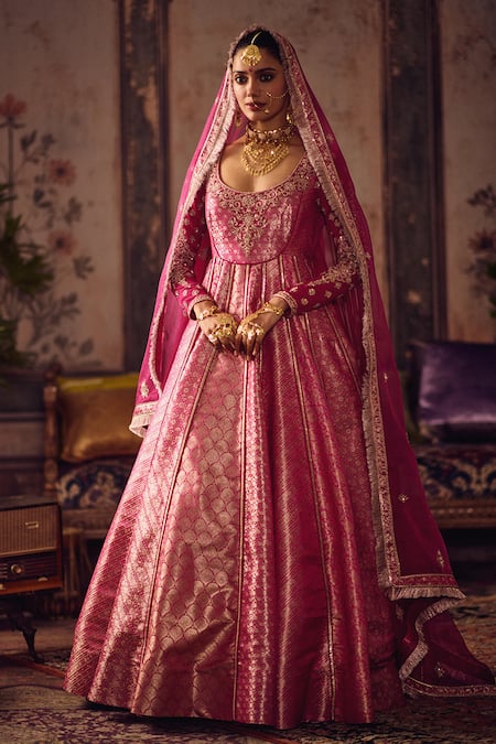 Reeti Arneja Gulabi Hand Work Anarkali & Dupatta Set 