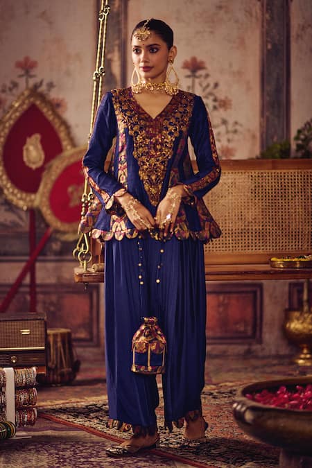 Reeti Arneja Neela Khaab Peplum Set