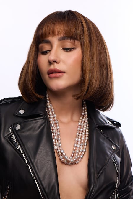 Anaash Baroque Infinity Multi String Necklace 