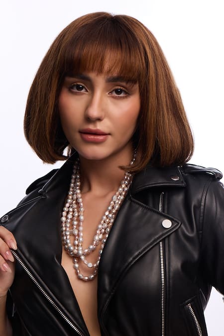 Anaash_Ivory Pearls Baroque Infinity Multi String Necklace _Online_at_Aza_Fashions