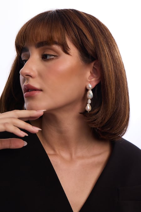 Anaash Baroque Statement Drop Earrings 