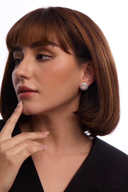 Anaash Baroque Pearl Small Stud Earrings 