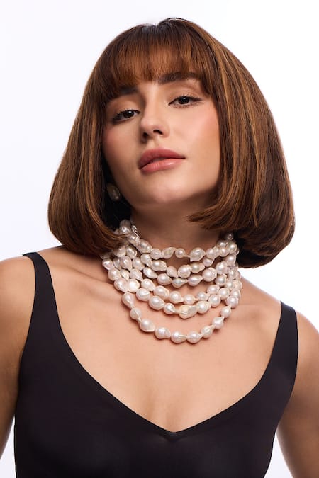 Anaash Statement Major Baroque Pearl Necklace 