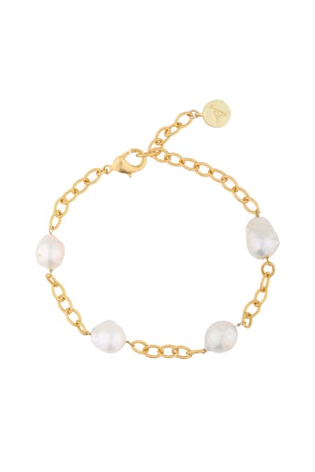 Anaash Baroque Linked Pearl Bracelet 