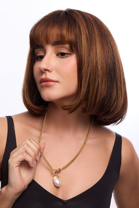 Anaash Baroque Pearl Nautical Chain 