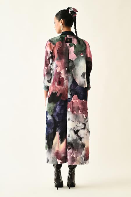 OFRIDA Twilight Bloom Printed Cotton Dress 