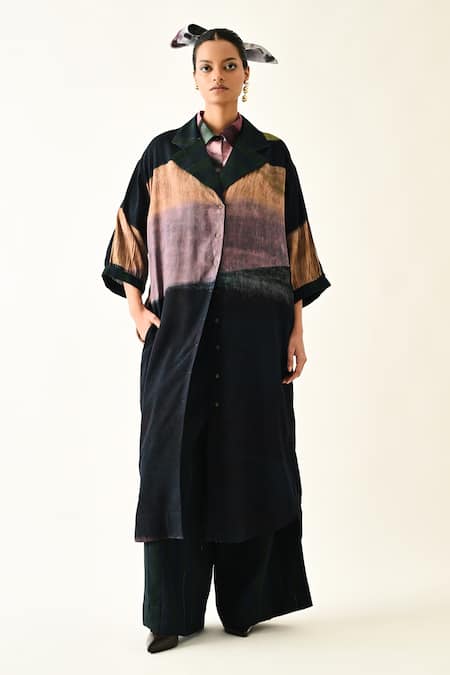 OFRIDA Solaris Printed Trench Cotton Dress 