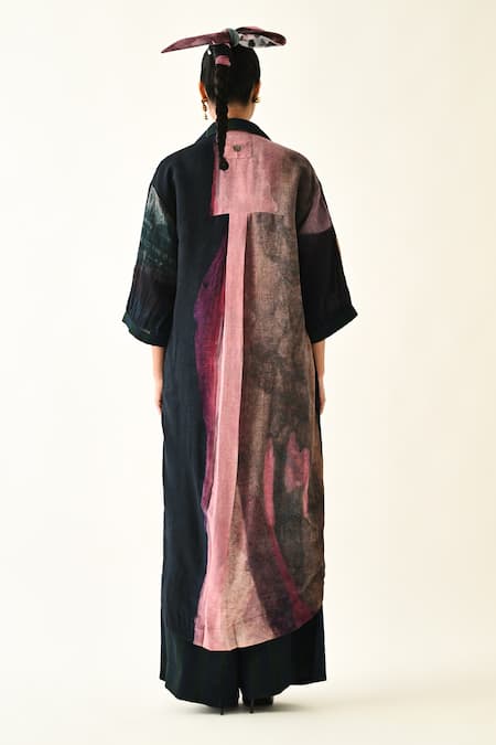 OFRIDA Solaris Printed Trench Cotton Dress 