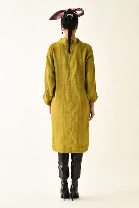 OFRIDA Sol Flora V Neck Dress 