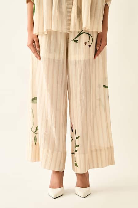 OFRIDA_Pink Solistice Pleated Pant _at_Aza_Fashions