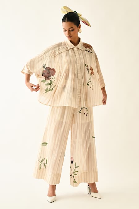 Buy_OFRIDA_Pink Solistice Pleated Pant 