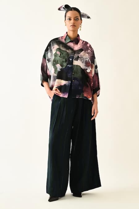 OFRIDA Twilight Bloom Ae Printed Shirt Set 