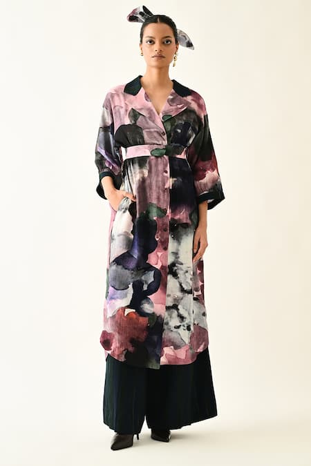 OFRIDA Twilight Bloom Trench Set 