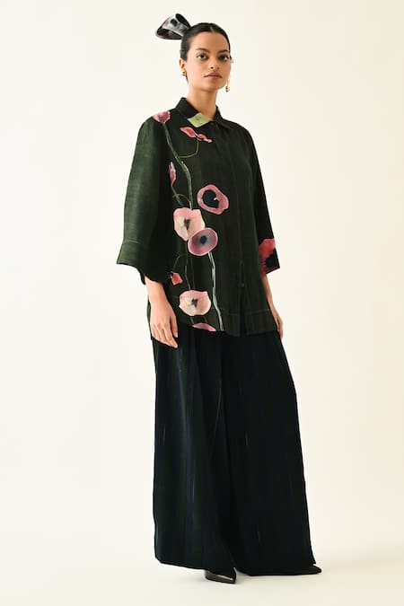 OFRIDA Mossfield Printed Shirt Pant Set 