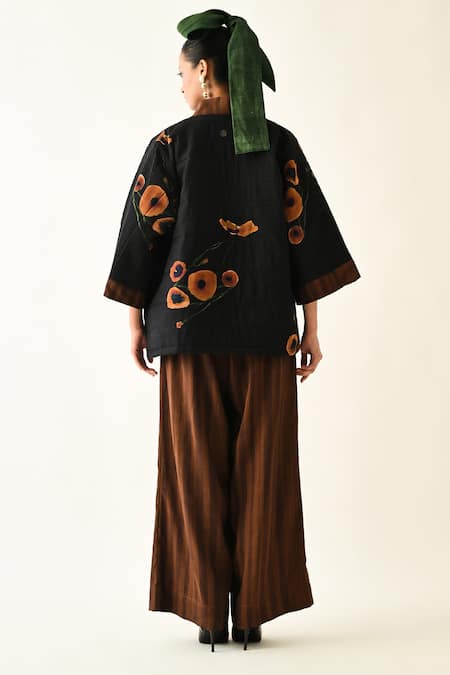 OFRIDA Earth Boota Quilted Cotton Jacket Pant Set 