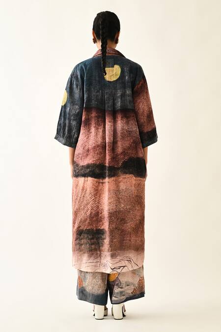 OFRIDA Skyline Printed Cotton Jacket & Pant Set 