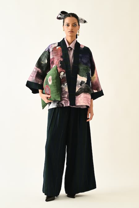 OFRIDA Twilight Bloom Quilted Jacket Set 