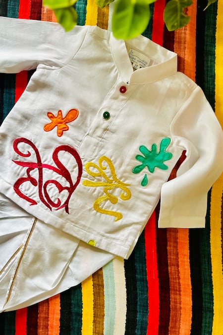 Rage Attire-Sweta Saria Holi Splash Kurta Set 