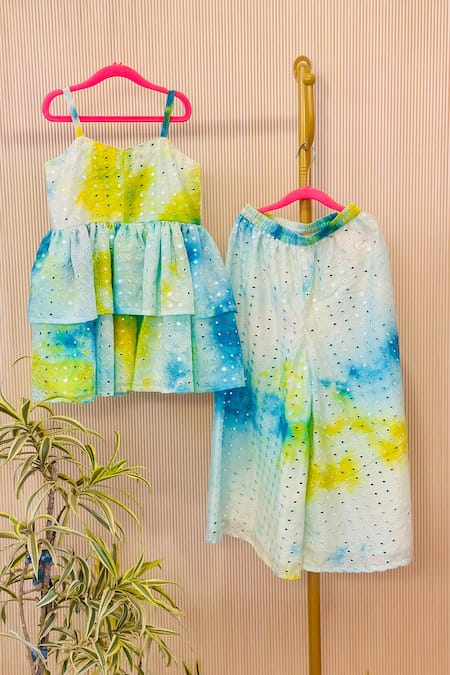 Rage Attire-Sweta Saria Batik Pattern Kurta Pyjama Set 