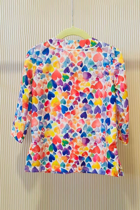 Rage Attire-Sweta Saria Heart Print Kurta Set 