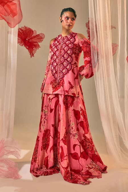 Sachkiran Bimbra Printed Kurta & Skirt Set 