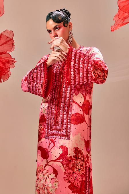 Sachkiran Bimbra Hand Embroidered Kaftan 