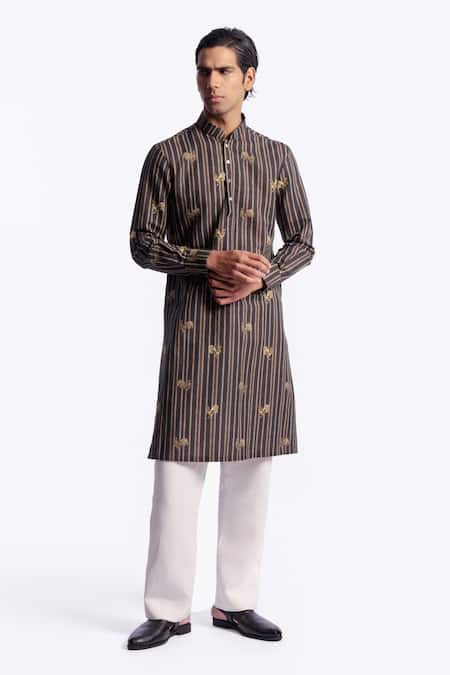 Balance by Rohit Bal Chanderi Printed Kurta 