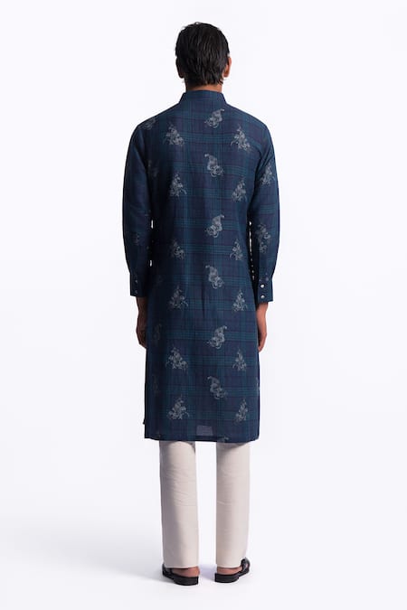 Balance by Rohit Bal Printed Chanderi Kurta 