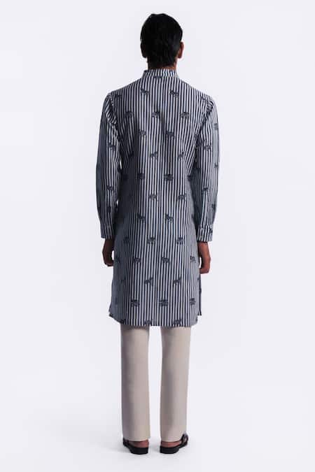 Balance by Rohit Bal Striped & Animal Print Kurta 