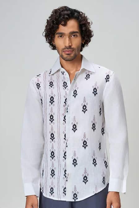 Honey&Me Ikat Dagger Print Shirt 