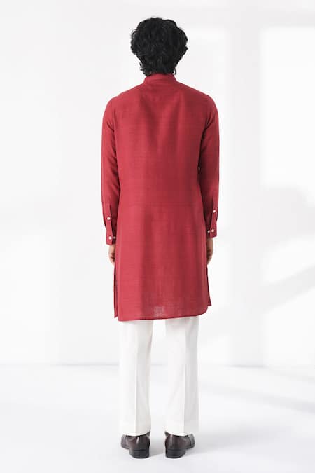 Dhruv Vaish Thread Embroidered Motif Kurta Set 