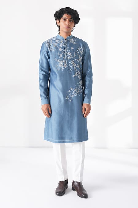 Dhruv Vaish Scattered Embroidered Kurta Set 