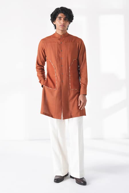Dhruv Vaish Panel Detail Kurta Set 
