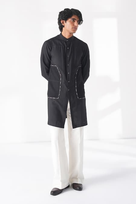 Dhruv Vaish Panel Detail Kurta Set 