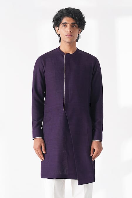 Dhruv Vaish Diagonal Cut Kurta 