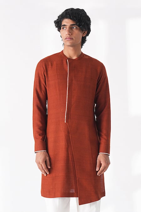 Dhruv Vaish Diagonal Cut Kurta 