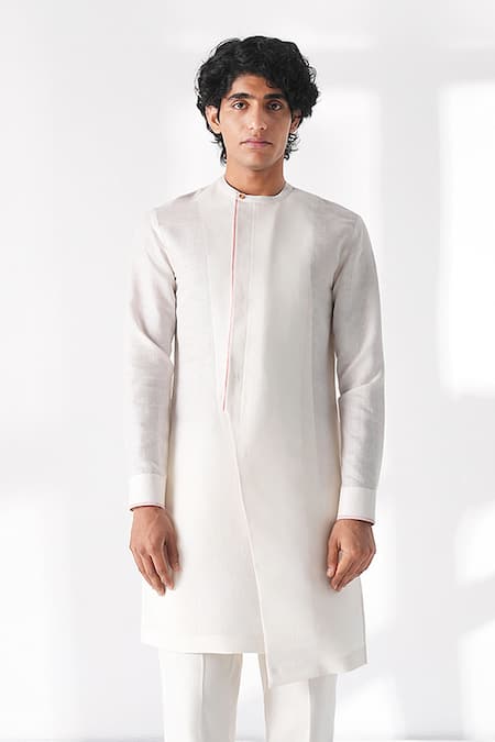 Dhruv Vaish Diagonal Cut Kurta 