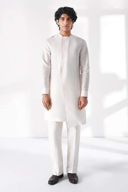 Dhruv Vaish Diagonal Cut Kurta 