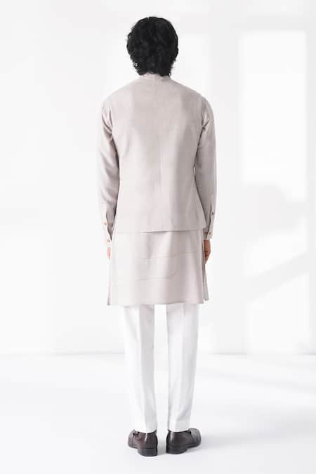 Dhruv Vaish Placement Embroidered Nehru Jacket 