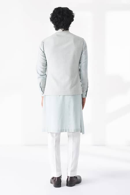 Dhruv Vaish Embroidered Nehru Jacket 