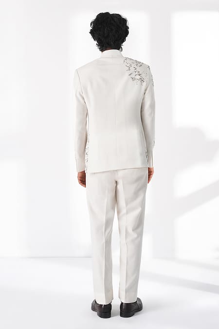 Dhruv Vaish Metal Bead Embroidered Bandhgala 