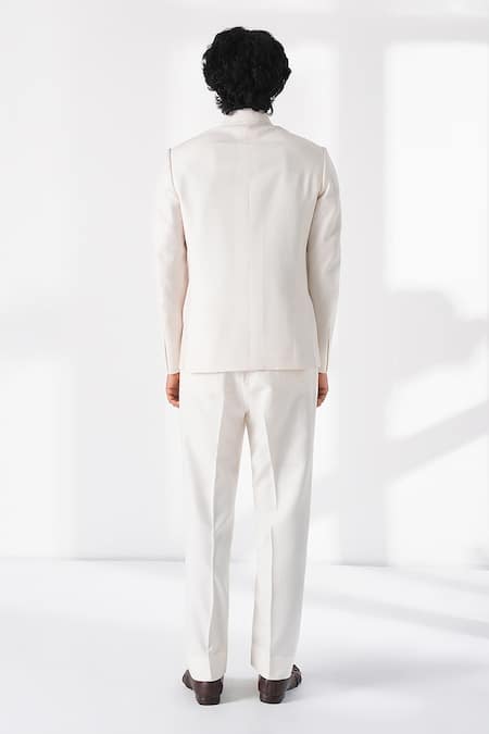 Dhruv Vaish Geometric Pattern Bandhgala 