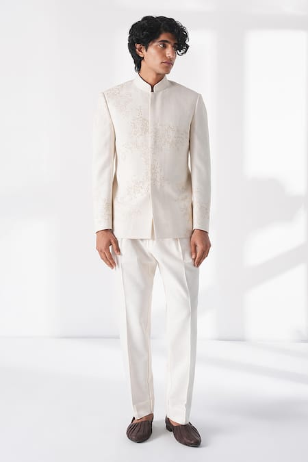 Dhruv Vaish Scattered Thread Embroidered Bandhgala 