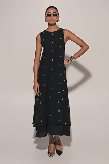 Kriti Bapna Embellished Layered Dress 