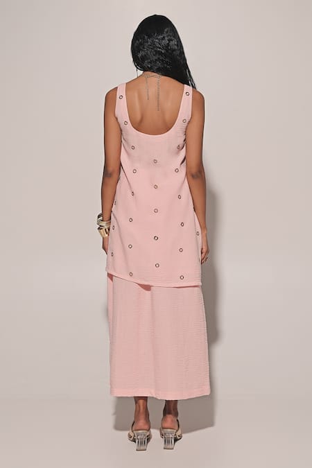 Kriti Bapna Embellished Long Top & Skirt Set 