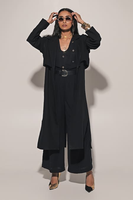 Kriti Bapna Blended Linen Blouse & Pant Set  