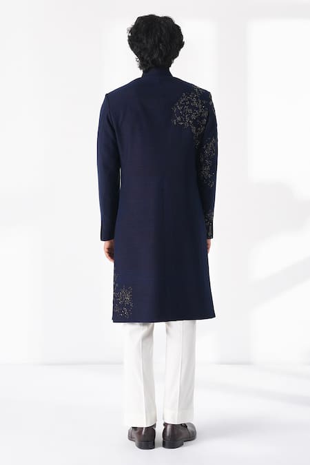 Dhruv Vaish Metal Embroidered Sherwani Set 